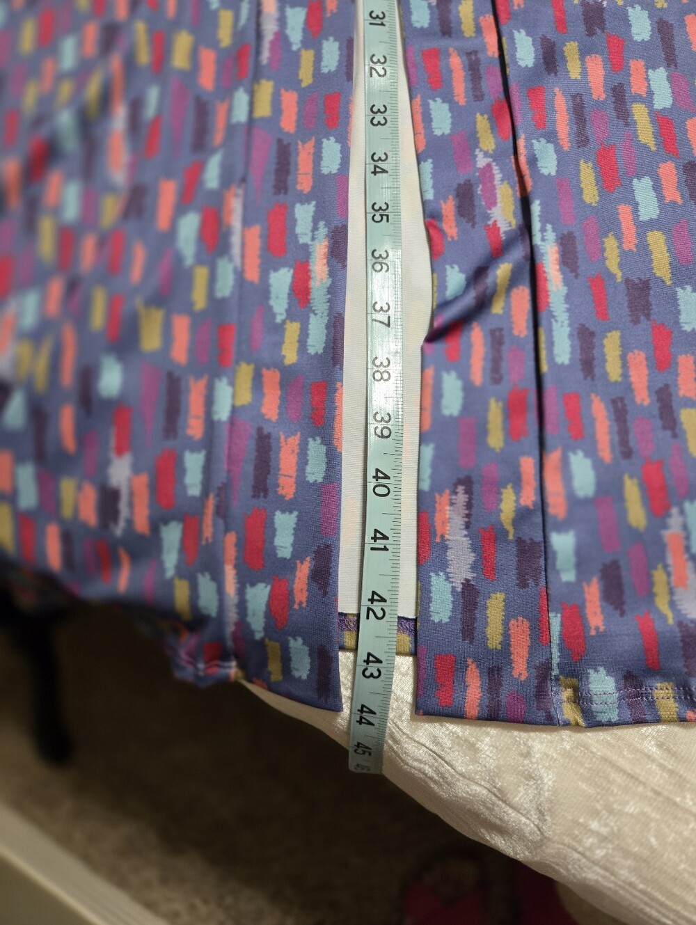 Long Open Duster Cardigan in Multicolor Geometric Print NWOT size Xl - Picture 8 of 8